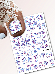 Anna Tkacheva, мини наклейки пленки для педикюра LIT-012