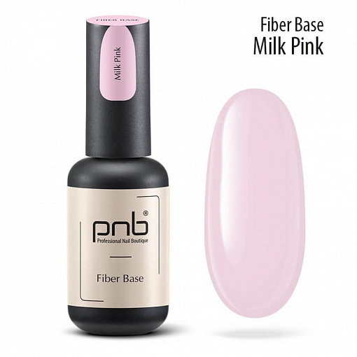 PNB, Fiber Base - база с нейлоновыми волокнами (молочно-розовая), 17 мл