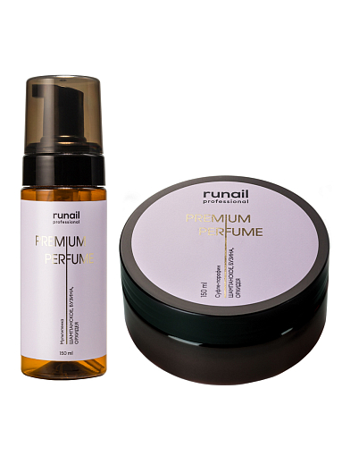 Runail, набор №120 парфюмированная очищающая мульти-пенка и суфле-парафин для рук и тела Runail, набор №120 парфюмированная очищающая мульти-пенка и суфле-парафин для рук и тела