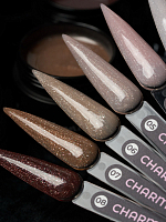 TNL, Charmel - жесткий гель для наращивания с шиммером №03, 15 мл