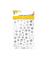 Milv, набор №9 слайдеры дизайн для ногтей (новый год, зима, котята, зайчики, снежинки), 4 шт