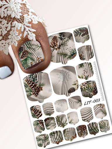 Anna Tkacheva, мини наклейки пленки для педикюра LIT-003 Anna Tkacheva, мини наклейки пленки для педикюра LIT-003