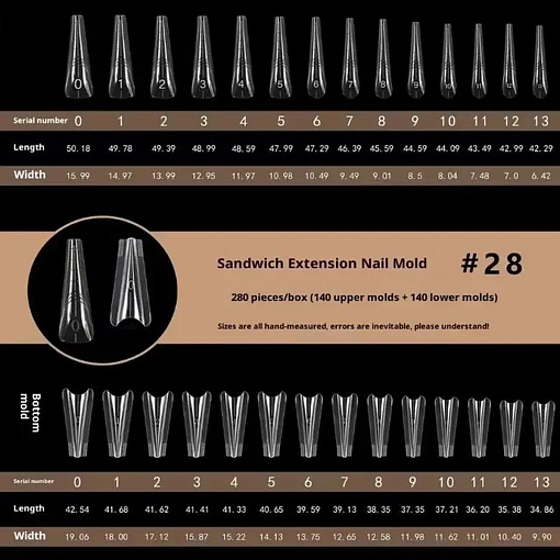 Верхние формы Sandwich №28, 280 шт
