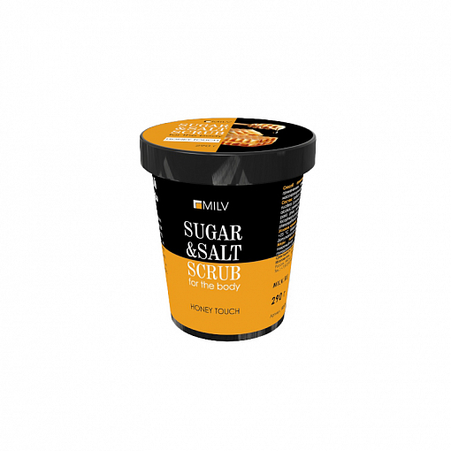 Milv, сахарно-солевой скраб для тела "Мёд", 290 гр