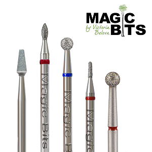 Magic Bits, набор №1М "Для нормальной кутикулы" (5 фрез, арт.В1МОпт35)