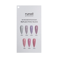RuNail, BUILDER UV GEL REFLECTIVE NUDE - моделирующий УФ-гель светоотражающий №9650, 15 гр