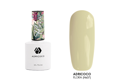 

Adricoco, гель-лак FLORA (№07), 8 мл, Черный и серый