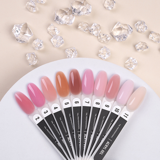 TNL, Acryl Gel - полигель камуфлирующий №10 (светло-розовый), 50 мл