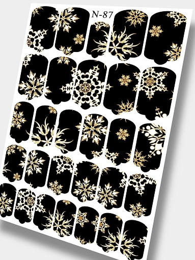 Anna Tkacheva, наклейки пленки для дизайна ногтей N-087