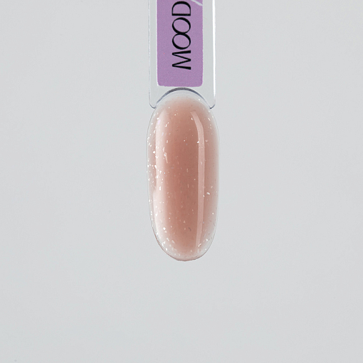 MoodNail, Vuitton - камуфлирующая база с поталью Brown & Silver, 10 гр