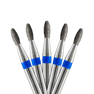 Кристалл, набор фрез алмазная олива 866.104.277.045.016 L045 (мягкая, d1.6), 5 шт