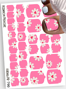 Anna Tkacheva, наклейки пленки для педикюра PR-790