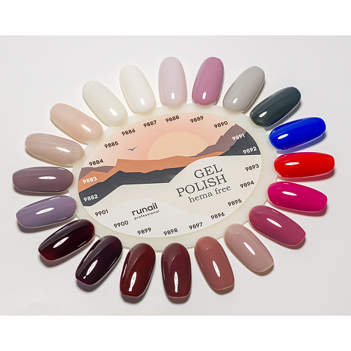 RuNail, Hema free - гипоаллергенный гель-лак №9901, 10 мл