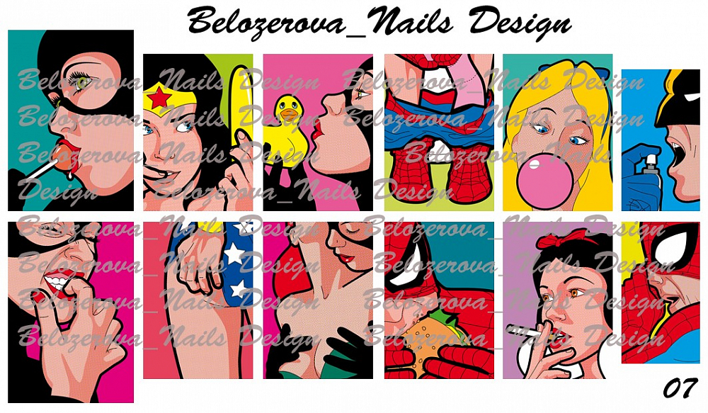 Слайдер-дизайн Belozerova Nails Design на белой пленке (7)