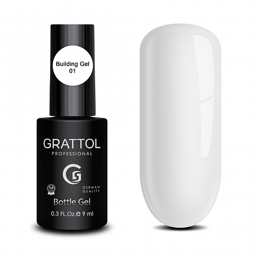 Grattol, Gel Bottle - моделирующий камуфлирующий гель №01, 9 мл