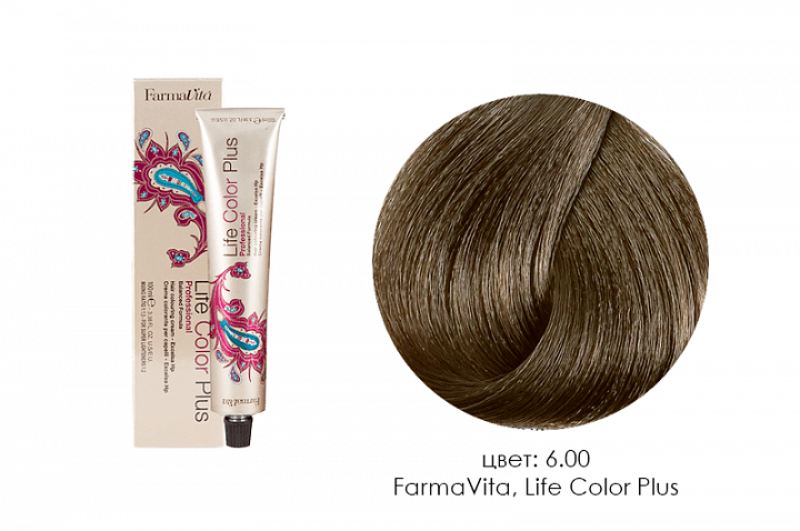 FarmaVita, Life Color Plus - крем-краска для волос (6.00 темный блондин интенсивный)