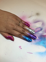 CG China Glaze, nail "Purple shimmer" - Лак-Спрей "Искрящийся пурпурный", 40 гр