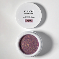 RuNail, BUILDER UV GEL REFLECTIVE DIAMOND 2.0 - моделирующий УФ-гель светоотражающий №9879, 15 гр