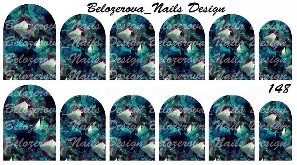 Слайдер-дизайн Belozerova Nails Design на белой пленке (148)