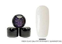 Serebro, Fiber glass - гель со стекловолокном (№6 прозрачный с серебристым шиммером), 8 мл