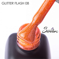 Serebro, гель-лак светоотражающий "Glitter flash" (№08), 11 мл