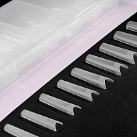 Irisk, гелевые типсы для наращивания УКЗ с центровкой 04 (квадрат), 320 шт