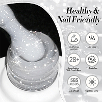 Born Pretty, Reflective Glitter Gel-SZ12 - светоотражающий гель-лак, 10 мл