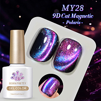 Born Pretty, 9D Polaris Cat Eye Gel - магнитный гель-лак "кошачий глаз" MY28, 10 мл