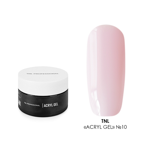 TNL, Acryl Gel - полигель №10 (камуфлирующий светло-розовый), 30 мл