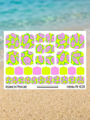 Anna Tkacheva, наклейки пленки для педикюра PR-828