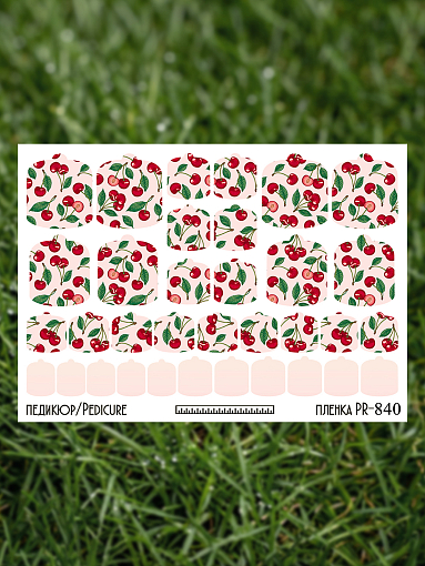 Anna Tkacheva, наклейки пленки для педикюра PR-840