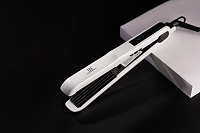 TNL, Excellence - щипцы "гофре" для волос (белые)