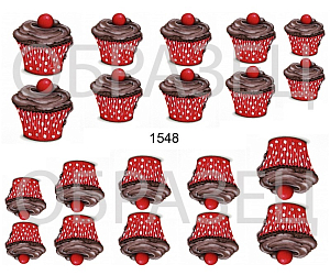 Слайдер-дизайн "Шоколадный кекс 1548"