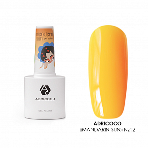 Adricoco, гель-лак Mandarin sun №02, 8 мл