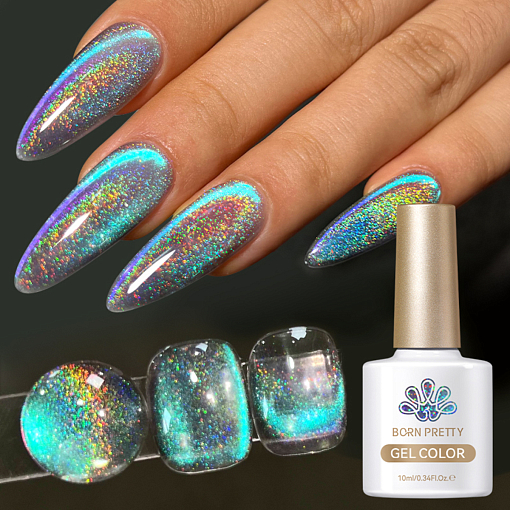 Born Pretty, Laser Cat Magnetic Gel-MY122 - магнитный гель-лак "кошачий глаз", 10 мл