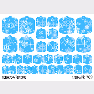Anna Tkacheva, наклейки пленки для педикюра PR-709