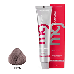 TNL, Million glow Silk protein - крем-краска для волос (10.26 платиновый блонд розовый), 100 мл