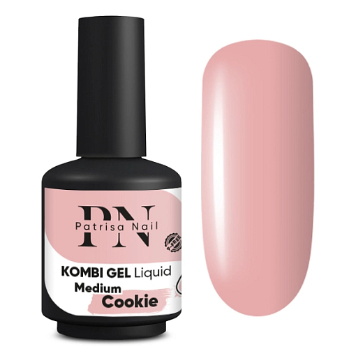 Patrisa nail, Kombi Gel Liquid Medium - комби гель (Cookie), 16 мл