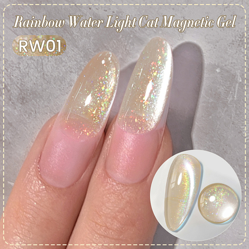 Born Pretty, Rainbow Water Light Cat Magnetic Gel - гель-лак "кошачий глаз" RW-01, 10 мл
