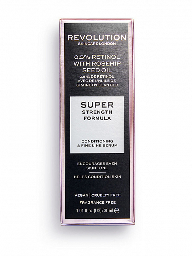Revolution Skincare, 0.5% Retinol With Rosehip Seed Oil - сыворотка-масло 2 в 1