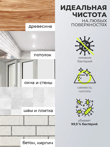 МультиДез, Тефлекс Антиплесень - средство для уничтожения плесени и грибка (триггер), 1 л