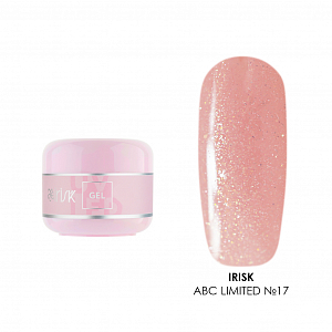 Irisk, ABC Limited collection - гель камуфлирующий №17 Caramel Pink (Gold shimmer), 15 мл