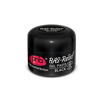 PNB, Gel Paste Bas-Relief - гель-паста барельеф для объемного дизайна (черная), 5 мл