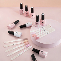 Adricoco, Adry Nude Base - жесткая база для гель-лака с шиммером №08, 8 мл