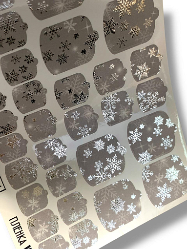 Anna Tkacheva, наклейки пленки для педикюра с фольгой VIP-070