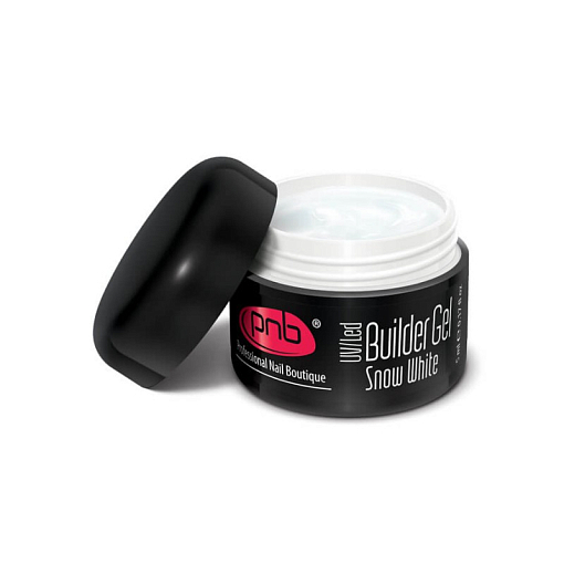 УЦЕНКА, PNB, Builder Gel Snow White - моделирующий гель (белоснежный), 5 мл