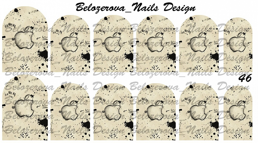 Слайдер-дизайн Belozerova Nails Design на белой пленке (46)