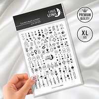 Una Luna, слайдер-дизайн для ногтей Geometric trend (GT001)