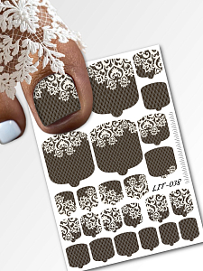 Anna Tkacheva, мини наклейки пленки для педикюра LIT-038