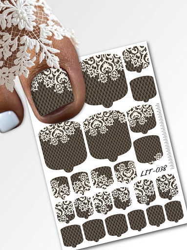 Anna Tkacheva, мини наклейки пленки для педикюра LIT-038 Anna Tkacheva, мини наклейки пленки для педикюра LIT-038